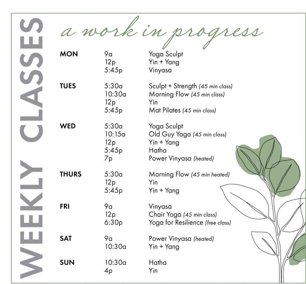 web schedule